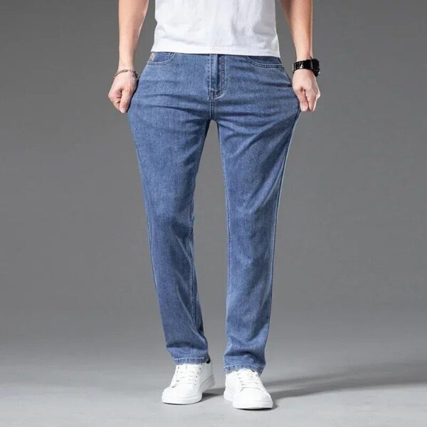 Men’s Spring-Summer Lightweight Stretch Denim Jeans