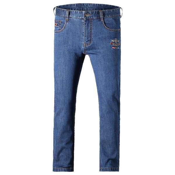 Summer Classic Straight-Fit Jeans - Lightweight Denim for Men - Image 6