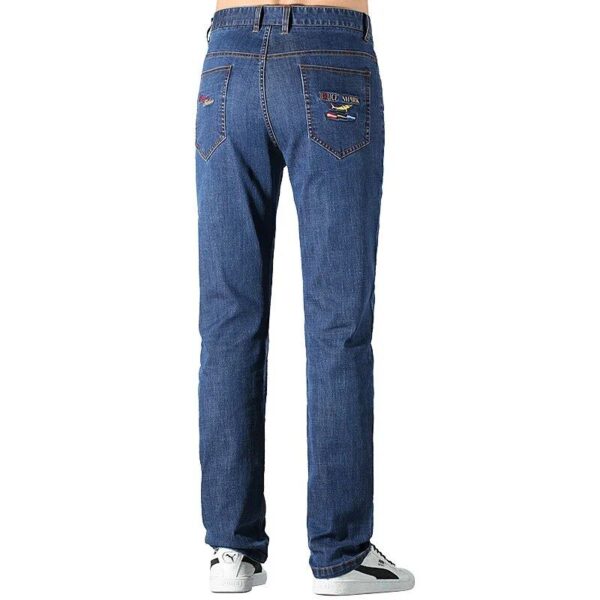 Summer Classic Straight-Fit Jeans - Lightweight Denim for Men - Image 5