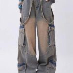 Wide Leg Baggy Jeans - Y2K Vintage Denim Streetwear