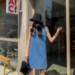 Summer Sleeveless Denim Mini Dress - Casual Women's Cotton Vest