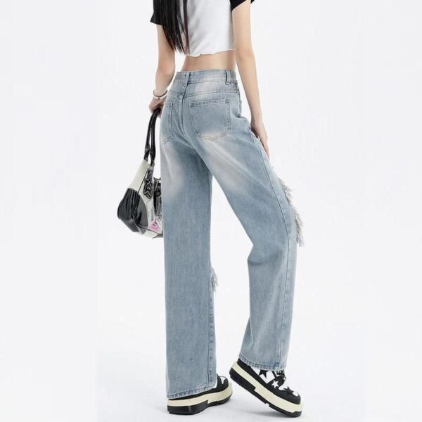 High-Waisted Wide Leg Denim – Vintage Y2k Baggy Streetwear Jeans