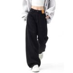 High-Waisted Baggy Wide-Leg Jeans - Y2K Streetwear Denim