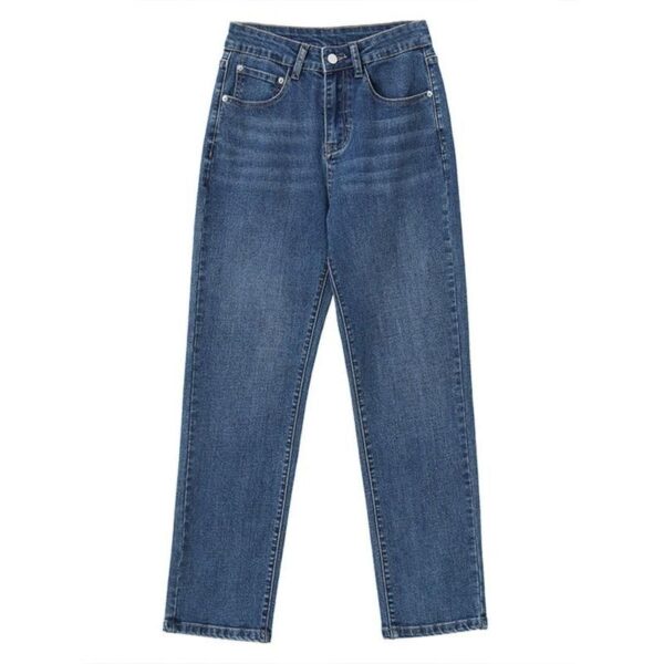 High-Waisted Straight-Leg Denim - Slim Fit Summer 2023 Women's Jeans - Image 6