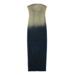 Summer Chic Off-Shoulder Denim Maxi Dress - Bodycon Elegance