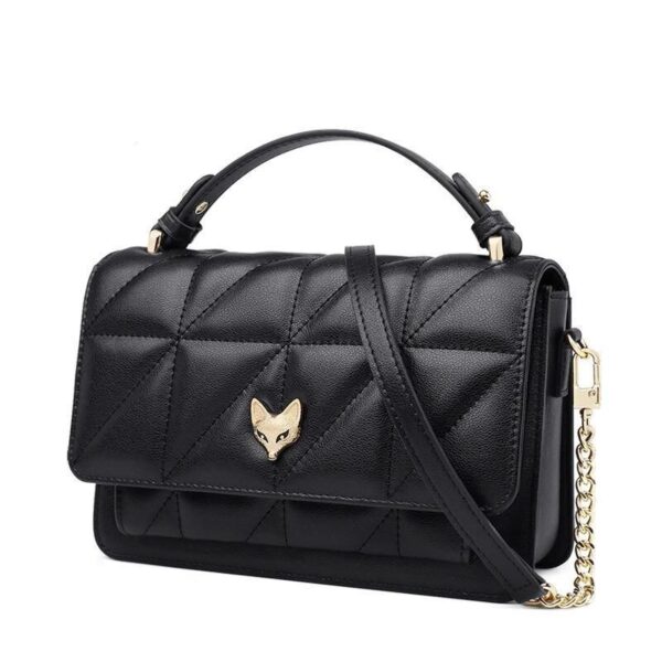 Elegant Leather Flap Shoulder Bag for Women