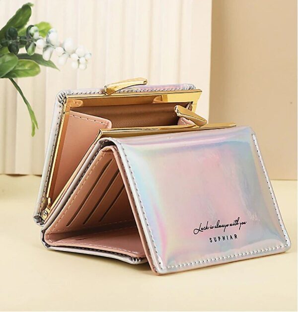 Chic Short Ladies’ Wallet in PU Leather