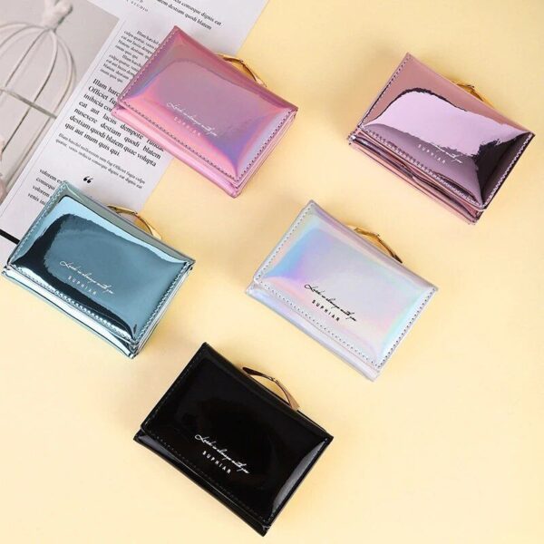 Chic Short Ladies’ Wallet in PU Leather