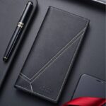 2023 Elegant Long Zipper Men's Wallet with Multi-Functional Compartments