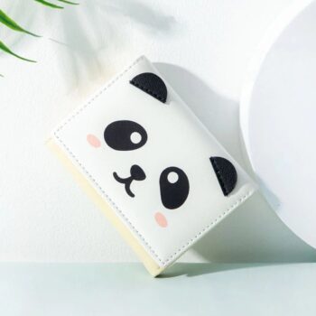 Compact Panda Print Mini Wallet