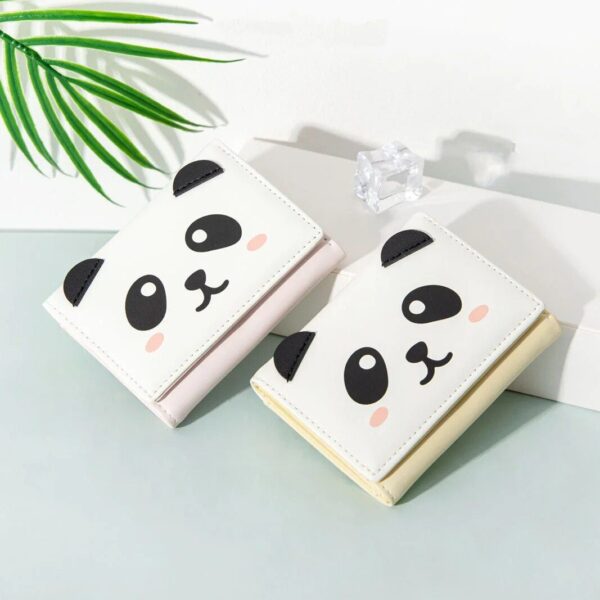 Compact Panda Print Mini Wallet - Image 5