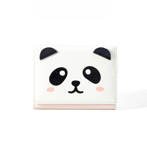 Compact Panda Print Mini Wallet