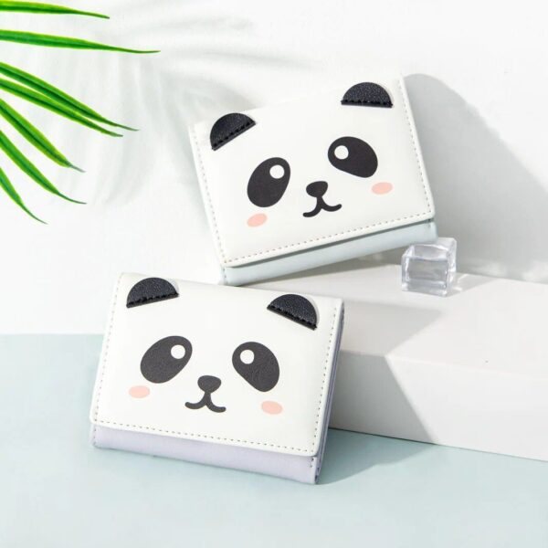 Compact Panda Print Mini Wallet - Image 2