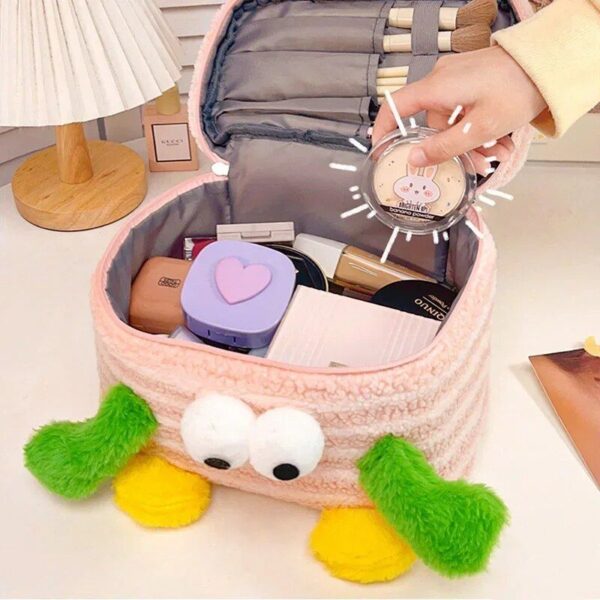 Charming Plush Travel Cosmetic Bag
