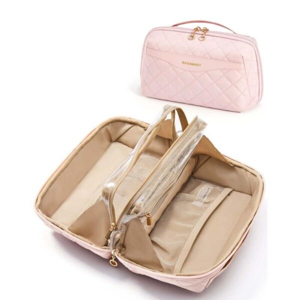 Portable Water-Resistant Cosmetic and Toiletry Organizer Bag