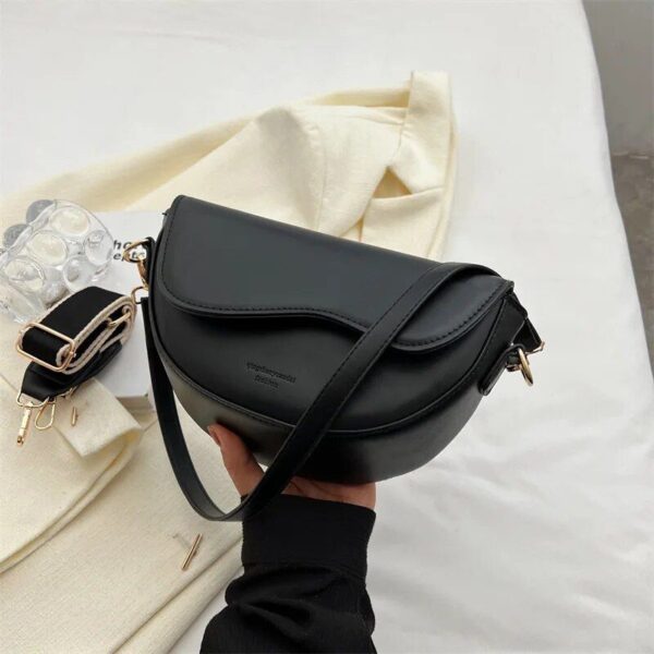 2023 Retro Chic Half Moon Crossbody Bag for Women - Image 4