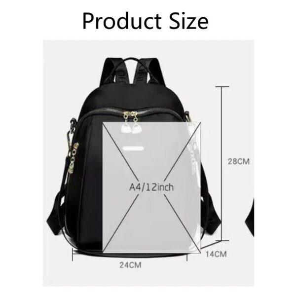 High-Capacity Waterproof Female Backpack – Stylish College and Travel Essential