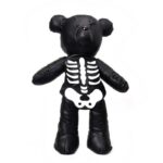 Punk-Style Skeleton Bear Backpack for Adolescent Girls - Fashionable & Versatile School Accessory