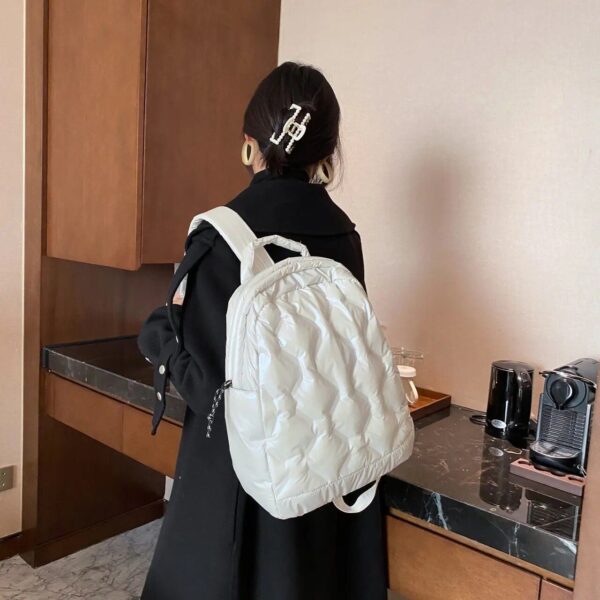 Ultralight Winter Warm Fashion Backpack – Lightweight Travel & School Bag for Women