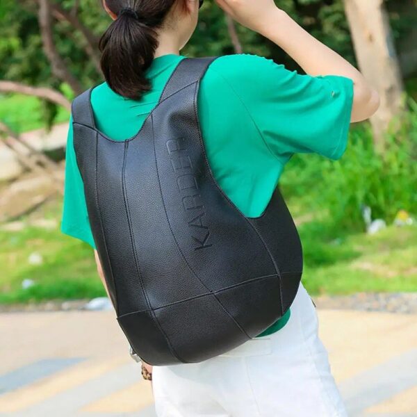 Anti-Theft PU Leather Backpack – Versatile Travel and Daily Use Bag