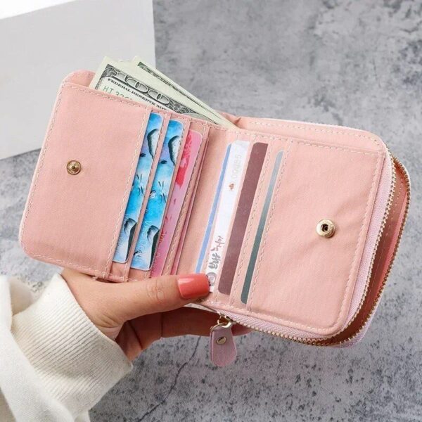 Chic Mini Zipper Wallet with Coin Purse