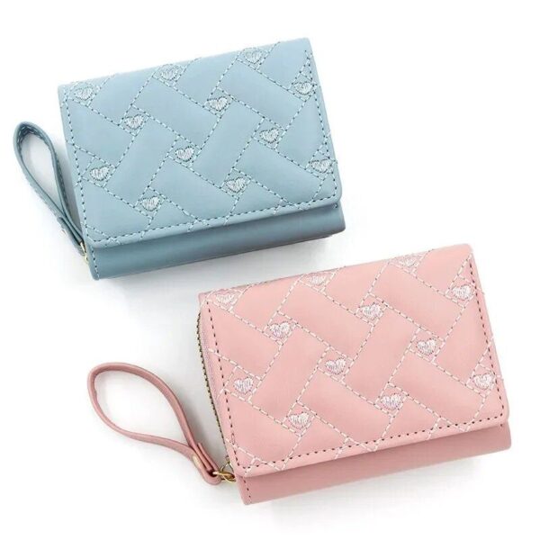 Luxury Kawaii Pink PU Leather Wallet for Women