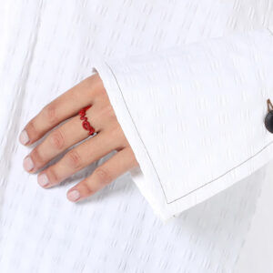 Charming Red Love Enamel Dripping Oil Rings