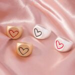 Enchanting Enamel Love Heart Rings