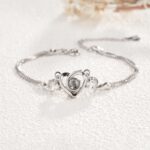 Heart-Shaped Cubic Zirconia Bracelet