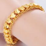 Luxurious 24K Gold-Plated Zircon Bangle Bracelet for Women