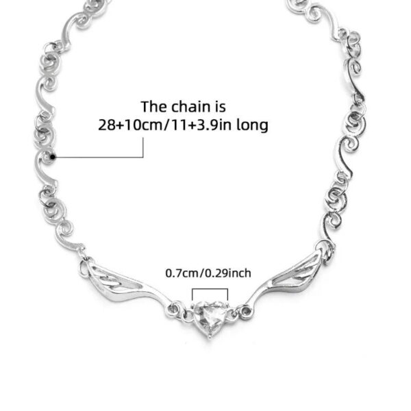 Heart Crystal Choker Necklace