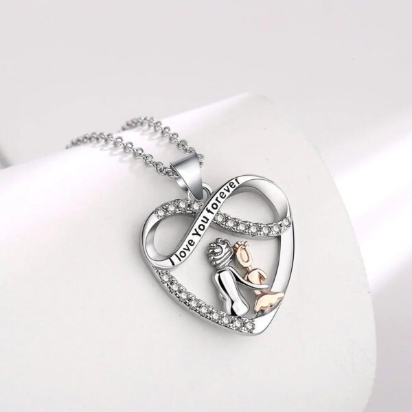 Exquisite Heart Pendant Mother-Daughter Necklace