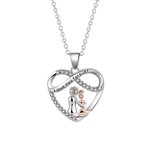 Exquisite Heart Pendant Mother-Daughter Necklace