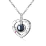 100 Languages "I Love You" Projection Pendant Necklace