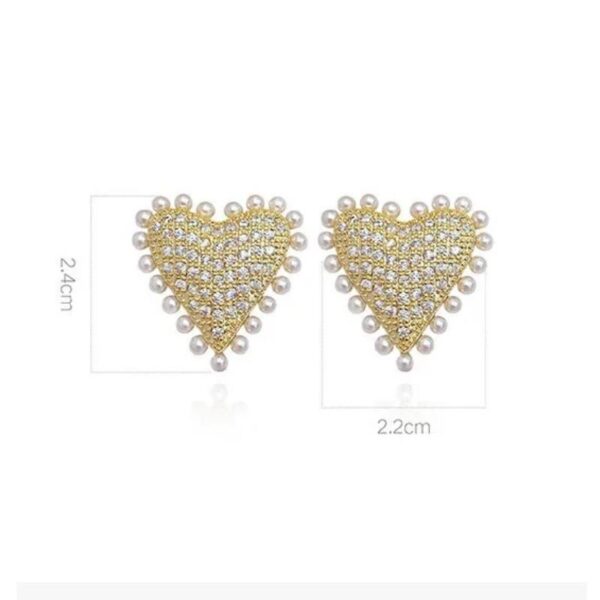 925 Silver Heart Drop Earrings