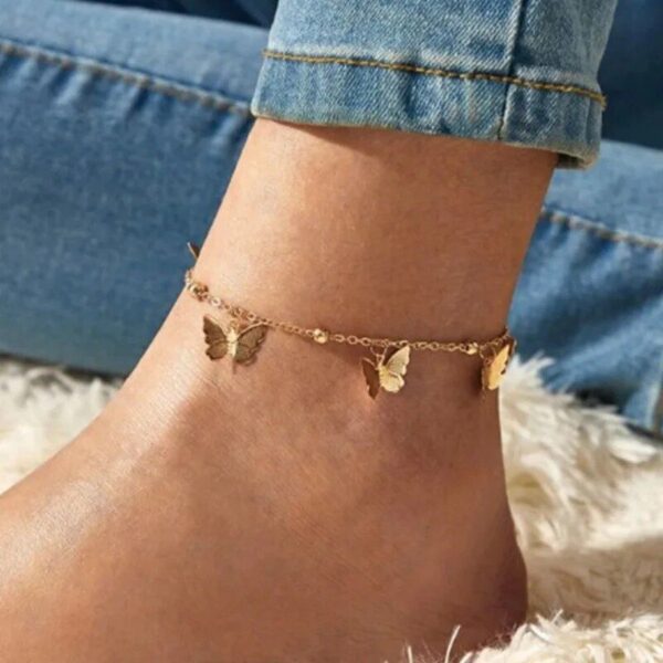 Bohemian Butterfly Anklet - Image 3