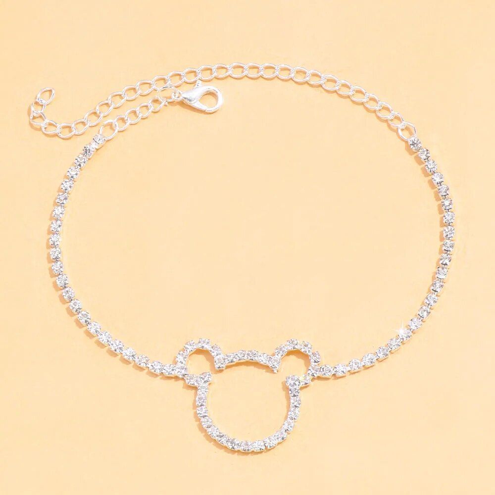 Boho Chic Rhinestone Bear Anklet – Your Perfect Summer Accessory