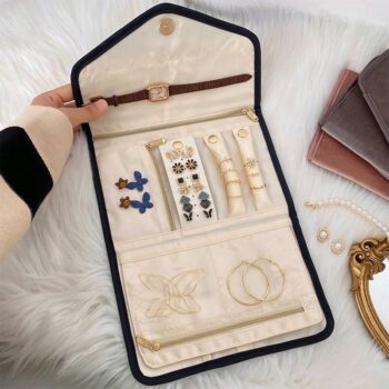 Luxury Foldable Travel Jewelry Organizer