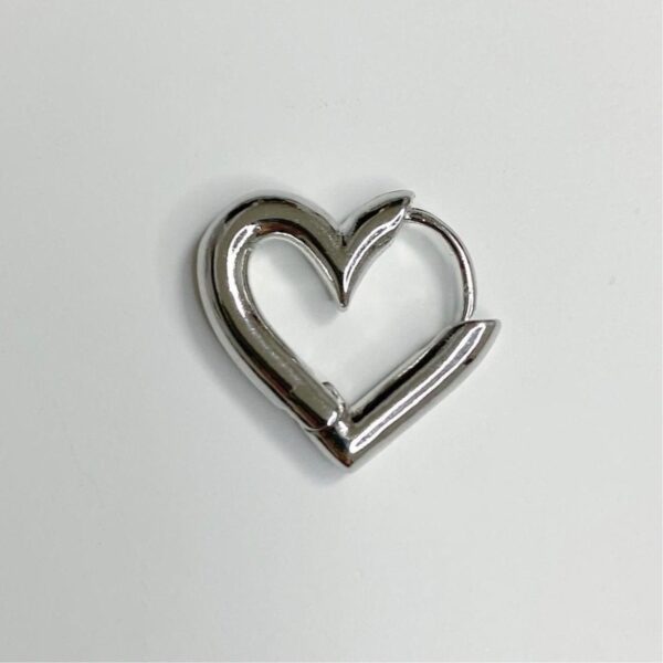 Romantic Love Heart 925 Silver Ladies Stud Earrings