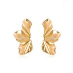 Chic French Petal Stud Earrings