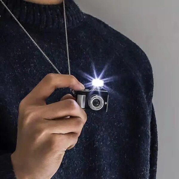 Luminous Punk Camera Pendant Necklace