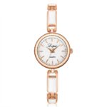 Elegant Stainless Steel Rhinestone Quartz Ladies Watch