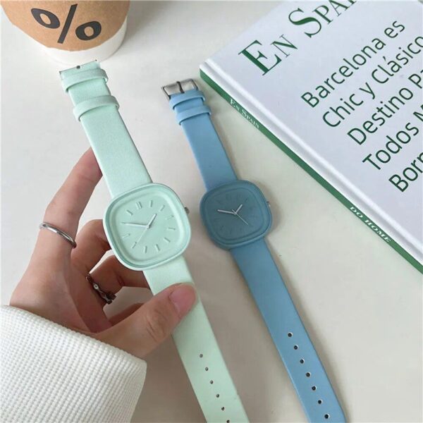 Chic Macaron Color Square Watch - Image 7