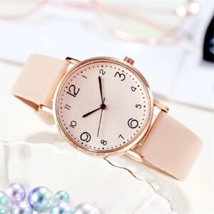 Starry Fashion Quartz Wristwatch for Women with Net Decoration