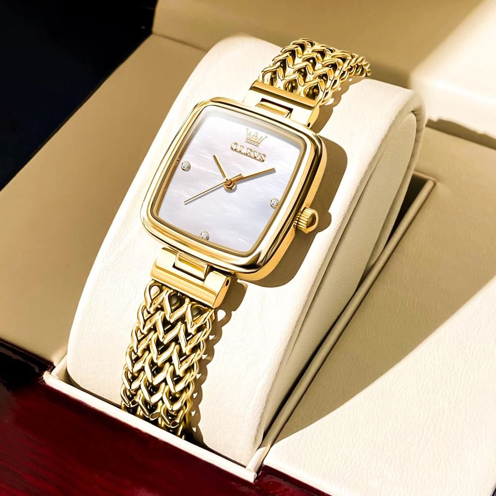 Luxury Rectangle Quartz Wristwatch for Women