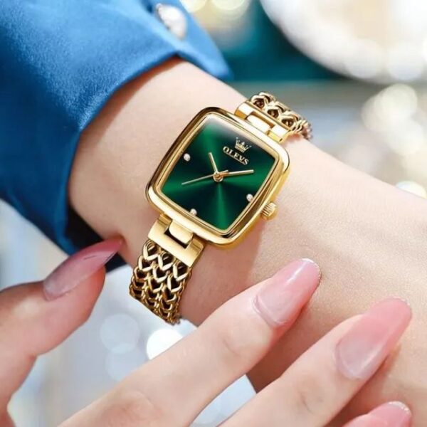 Luxury Rectangle Quartz Wristwatch for Women