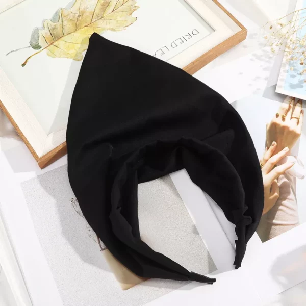 Chic Solid Color Polyester Hairband for Women