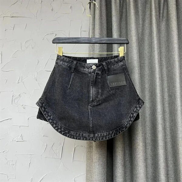 Chic High-Waist Denim Shorts – A-Line Summer Fashion for Women