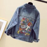 Vintage-Inspired Denim Jacket – Women’s Chic Spring/Autumn Casual Coat