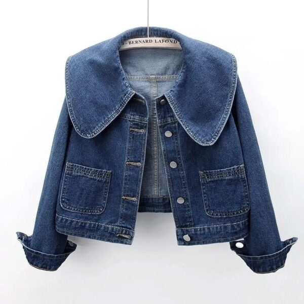 Chic Denim Jacket – Women’s Casual Slim-Fit Jean Coat
